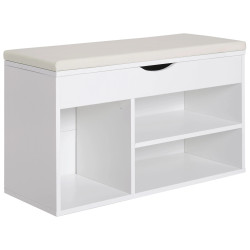 Bancheta pentru incaltaminte Homcom 837-005 (White) Thumb