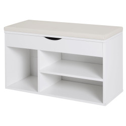 Bancheta pentru incaltaminte Homcom 837-005 (White) Thumb
