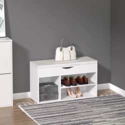 Bancheta pentru incaltaminte Homcom 837-005 (White)