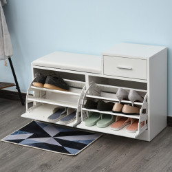 Банкетка для обуви Homcom 837-014 (White)