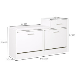 Банкетка для обуви Homcom 837-014 (White) Thumb