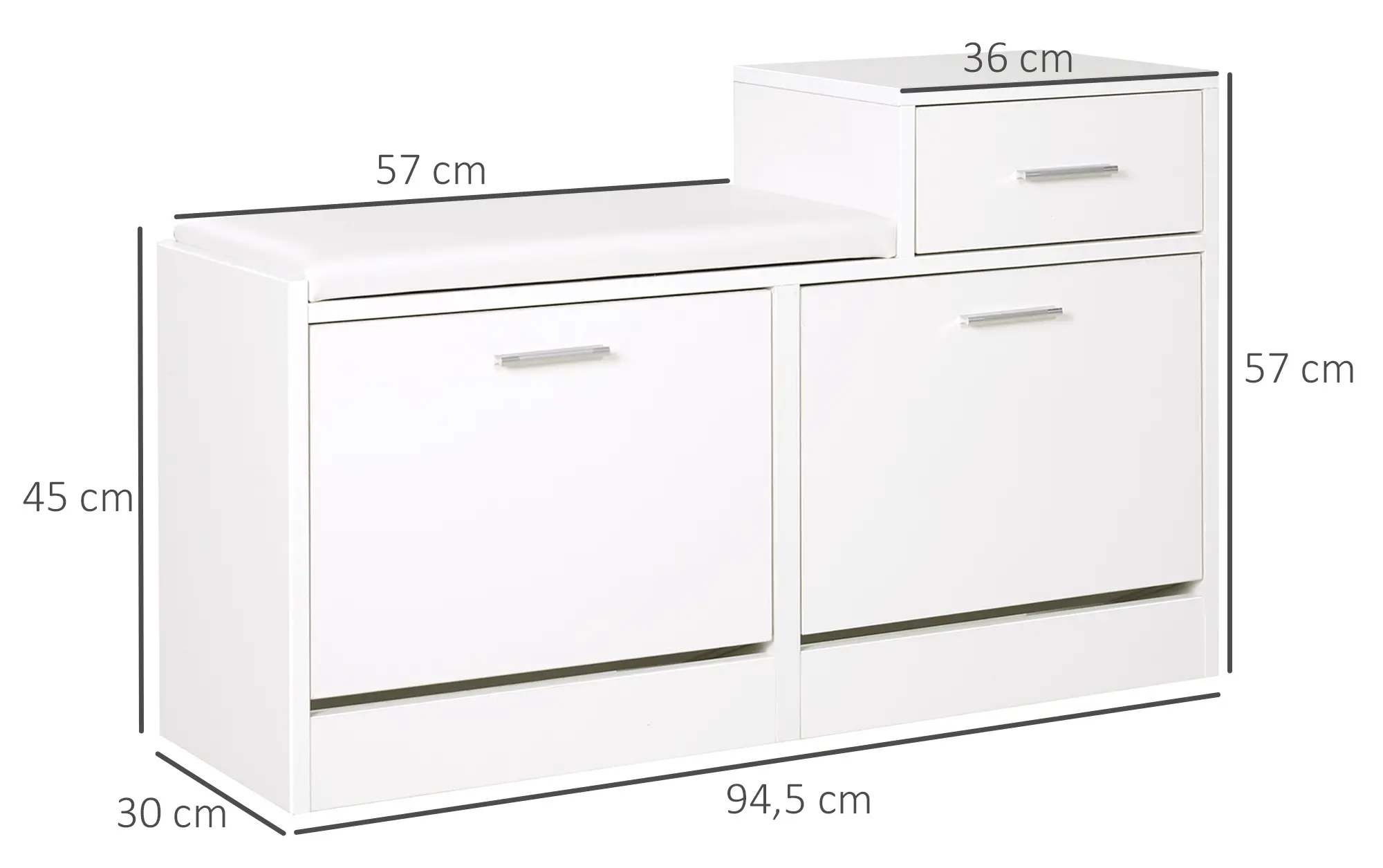 Банкетка для обуви Homcom 837-014 (White) - 5