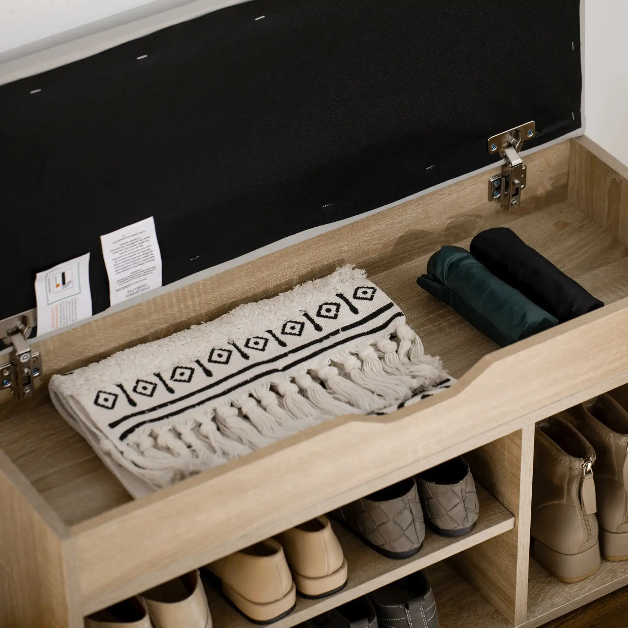 Банкетка для обуви Homcom 837-039ND (Natural) - 5