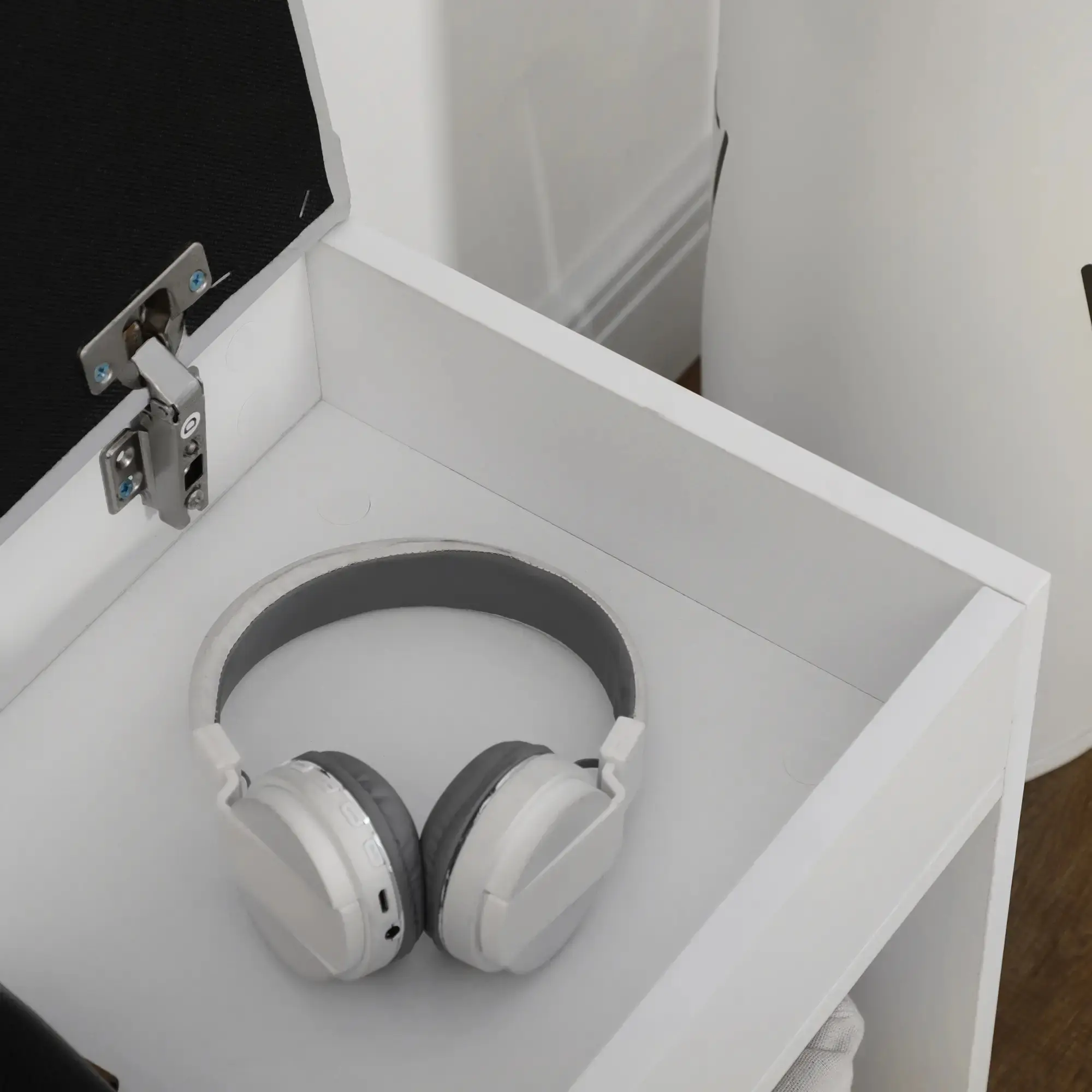 Банкетка для обуви Homcom 837-039WT (White/Grey) - 6