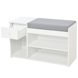 Банкетка для обуви Homcom 837-057WT (White) Thumb