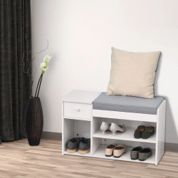 Банкетка для обуви Homcom 837-057WT (White) Thumb