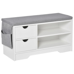 Банкетка для обуви Homcom 837-165 (White/Grey) Thumb