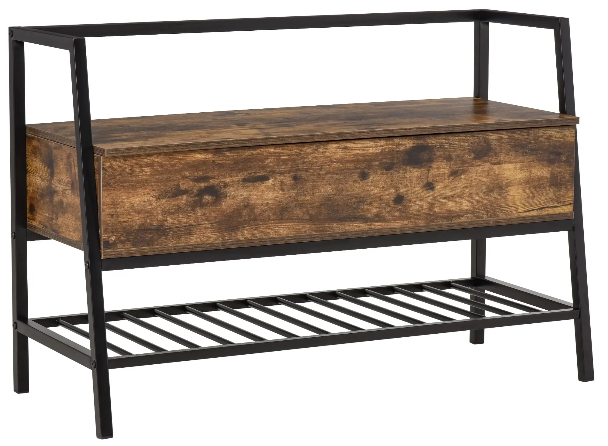 Банкетка для обуви Homcom 837-174 (Rustic Brown/Black) - 3