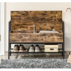 Банкетка для обуви Homcom 837-174 (Rustic Brown/Black) Thumb