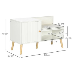 Банкетка для обуви Homcom 837-297V00WT (White) Thumb