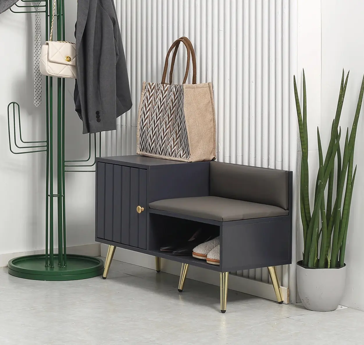 Банкетка для обуви Homcom 837-297V01GY (Grey) - 6