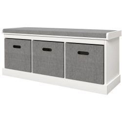 Банкетка для обуви Homcom 837-453V70WT (White/Grey) Thumb