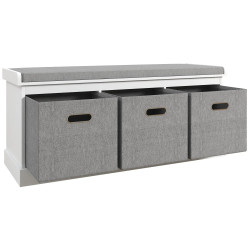 Банкетка для обуви Homcom 837-453V70WT (White/Grey) Thumb