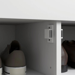 Банкетка для обуви Homcom 837-477V80WT (White/Grey) Thumb