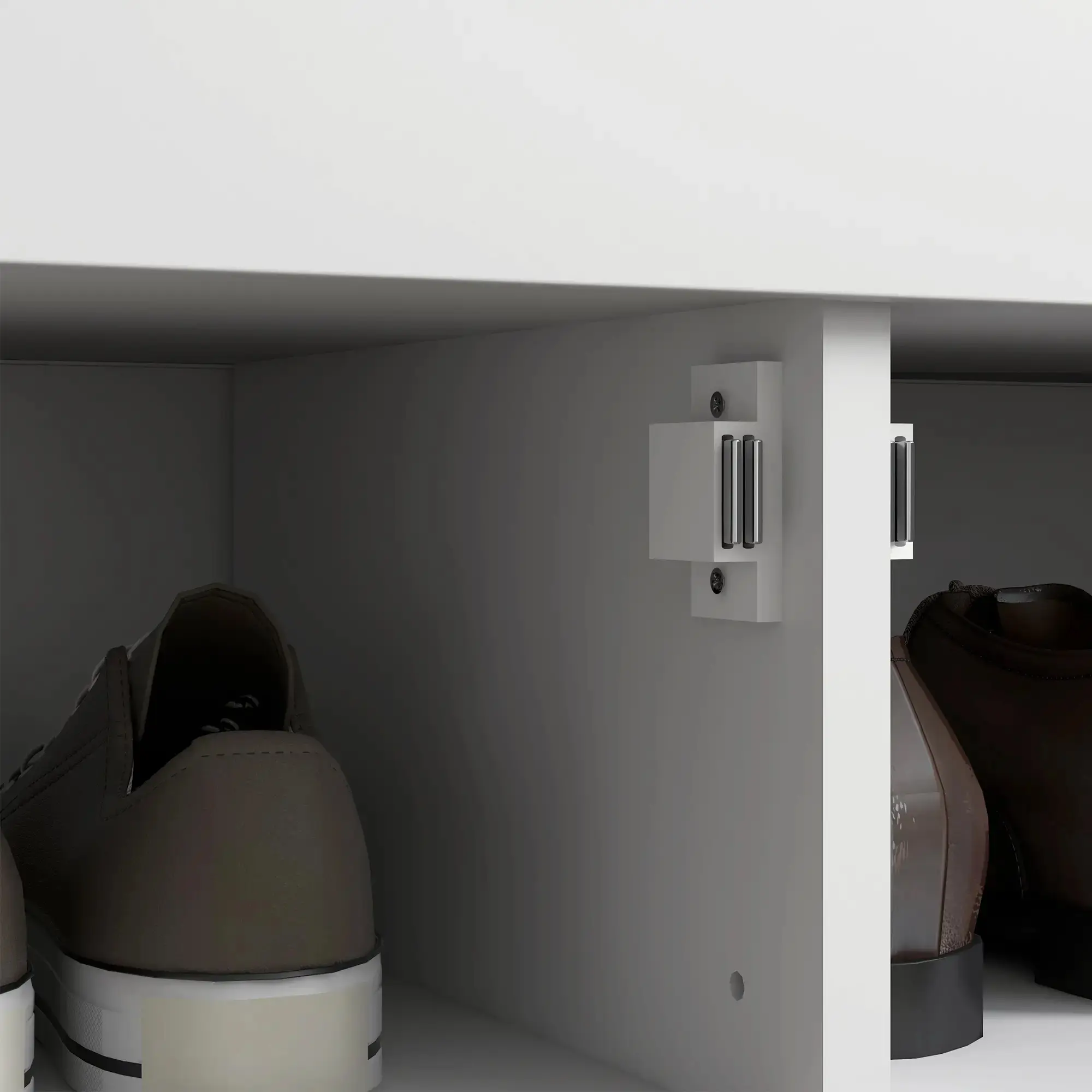 Банкетка для обуви Homcom 837-477V80WT (White/Grey) - 6