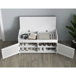 Банкетка для обуви Homcom 837-477V80WT (White/Grey) Thumb