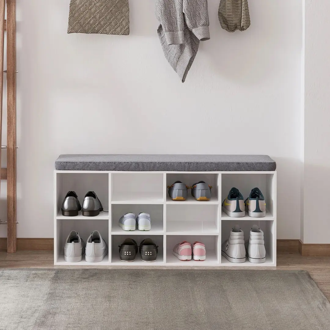 Стеллаж для обуви Homcom 833-555 (White/Grey)