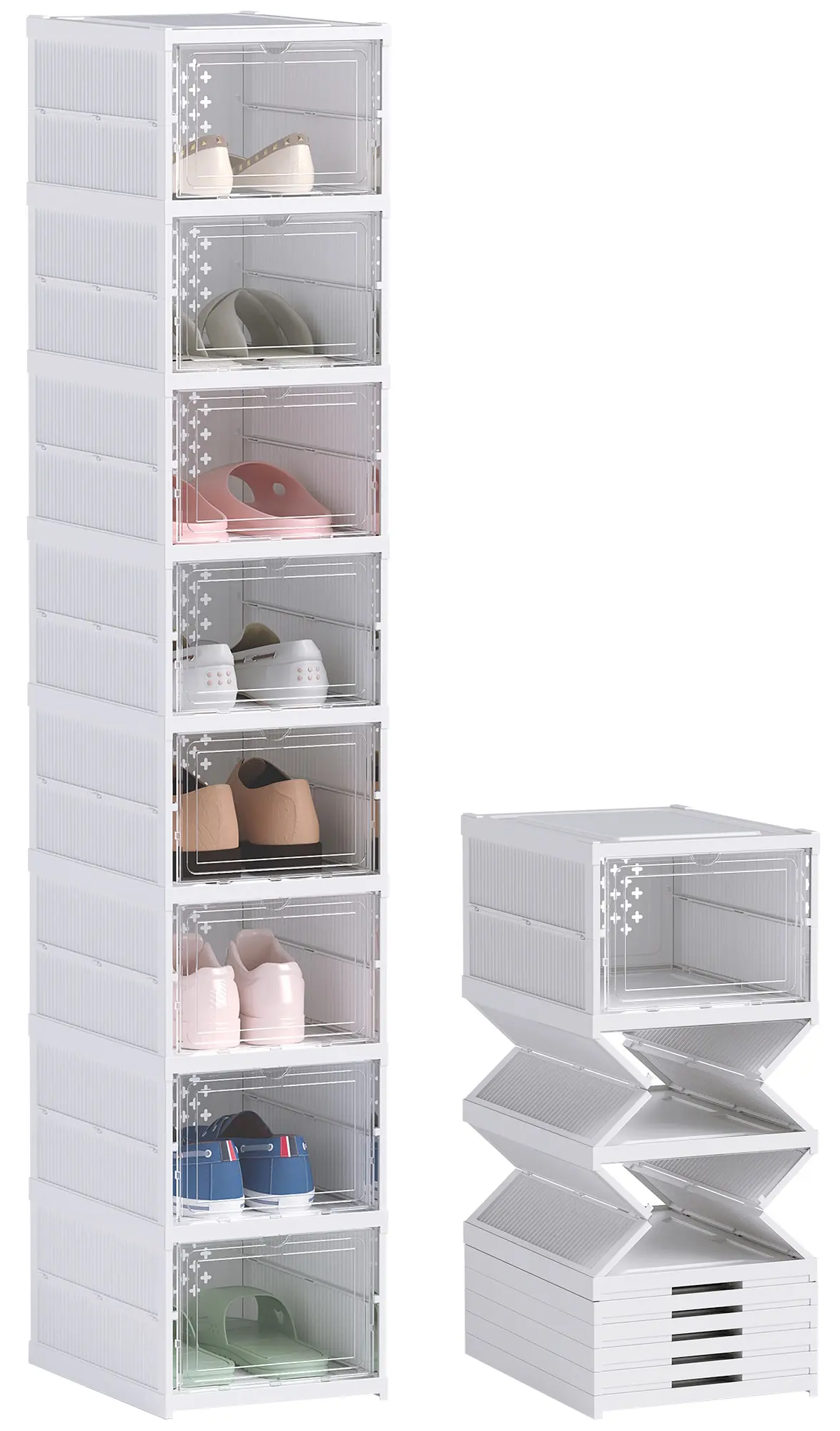 Etajera pentru incaltaminte Homcom 837-570V00WT (White) - 2