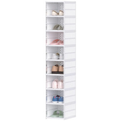 Etajera pentru incaltaminte Homcom 837-570V00WT (White) Thumb