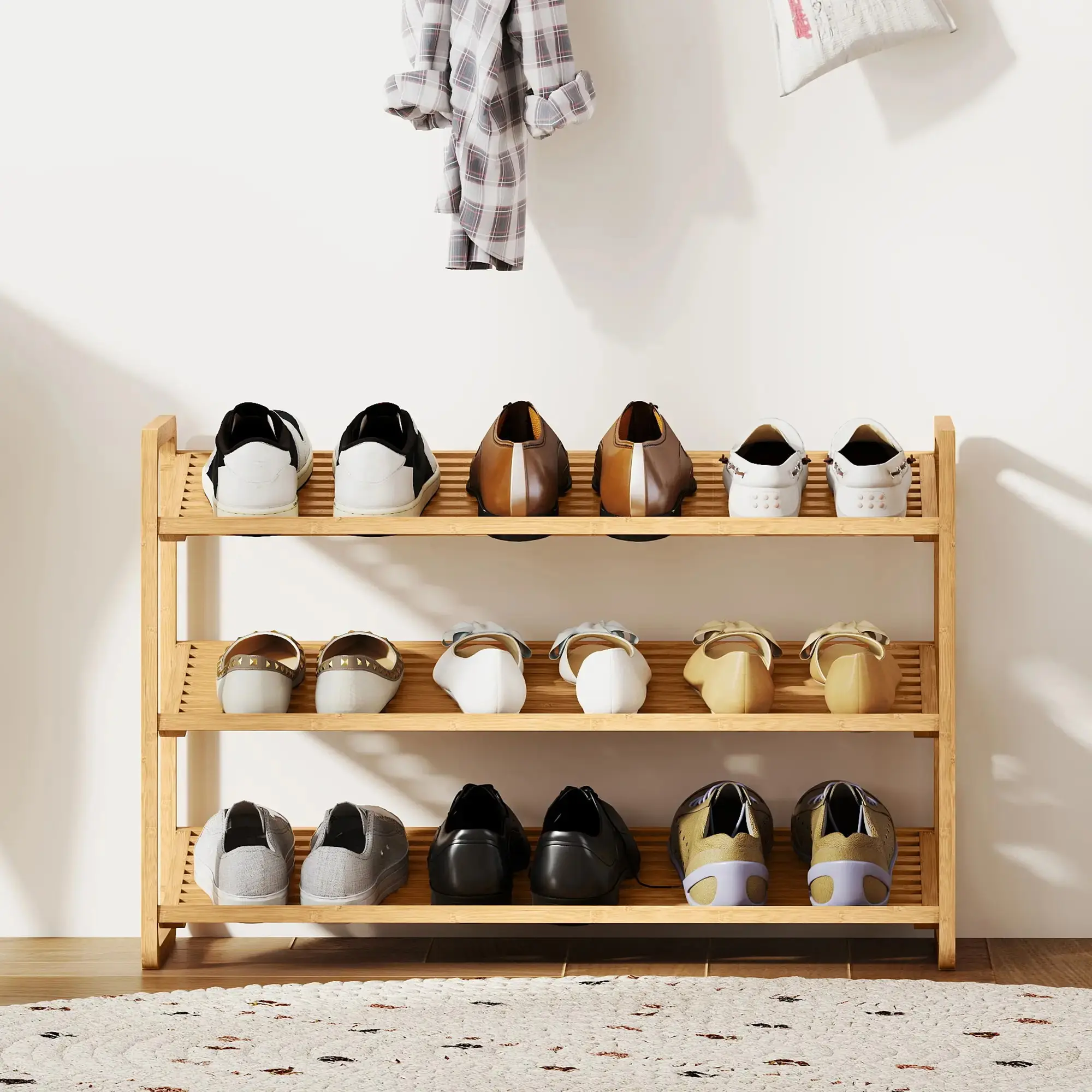 Стеллаж для обуви Homcom 838-538V00ND (Natural) - 6