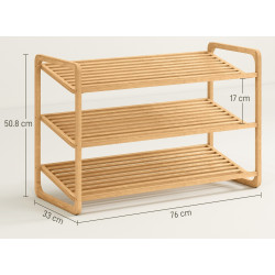 Стеллаж для обуви Homcom 838-538V00ND (Natural) Thumb