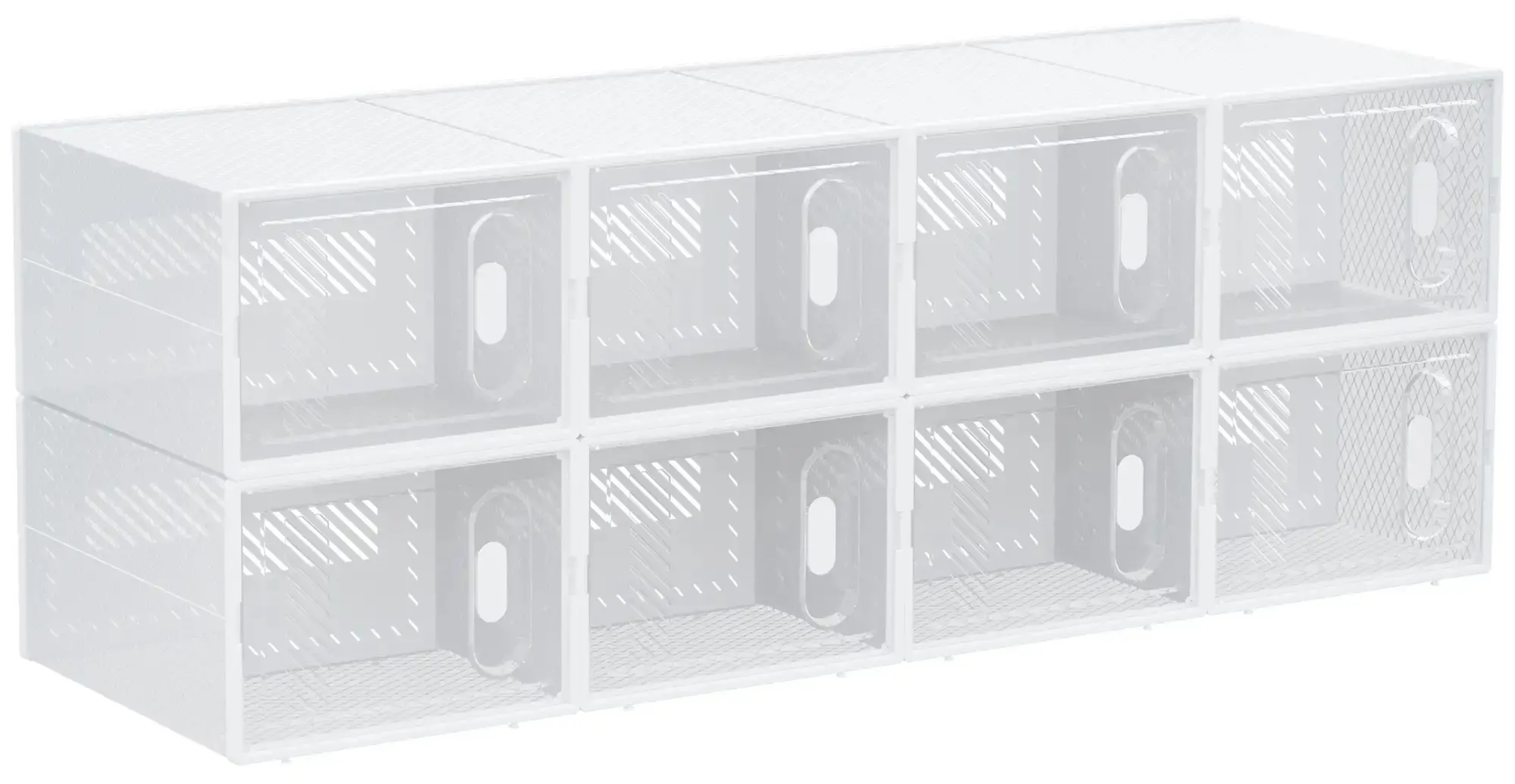 Etajera pentru incaltaminte Homcom 850-173 (White) - 3
