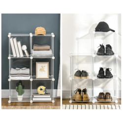 Стеллаж для обуви Homcom 850-175 (Transparent) Thumb
