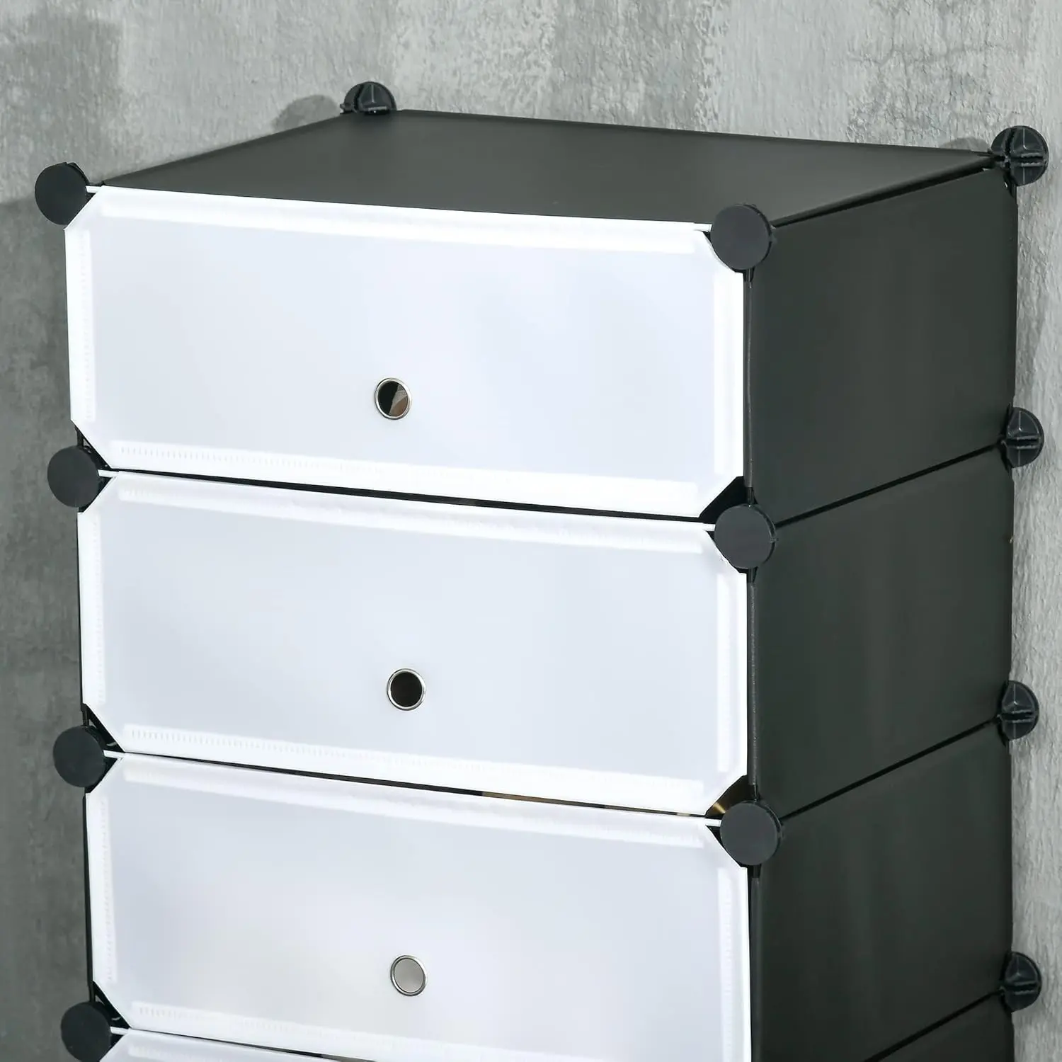 Etajera-organizator pentru incaltaminte Homcom 850-172BK (Black/White) - 4