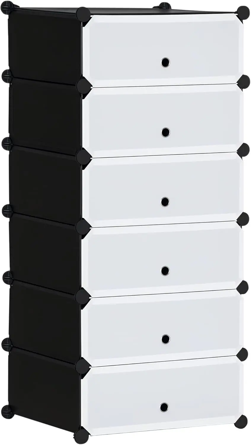 Etajera-organizator pentru incaltaminte Homcom 850-172BK (Black/White) - 2