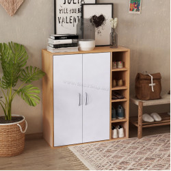 Тумба для обуви Homcom 833-588 (Natural/White)