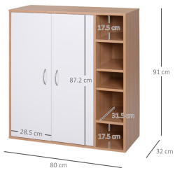 Тумба для обуви Homcom 833-588 (Natural/White) Thumb