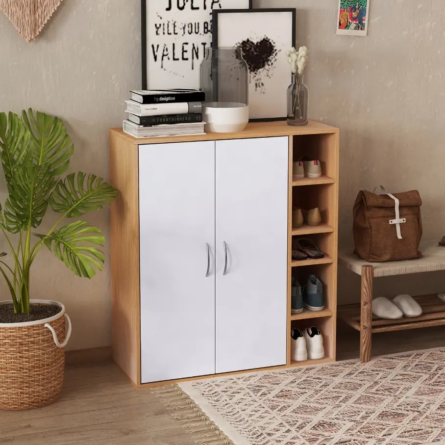 Тумба для обуви Homcom 833-588 (Natural/White)