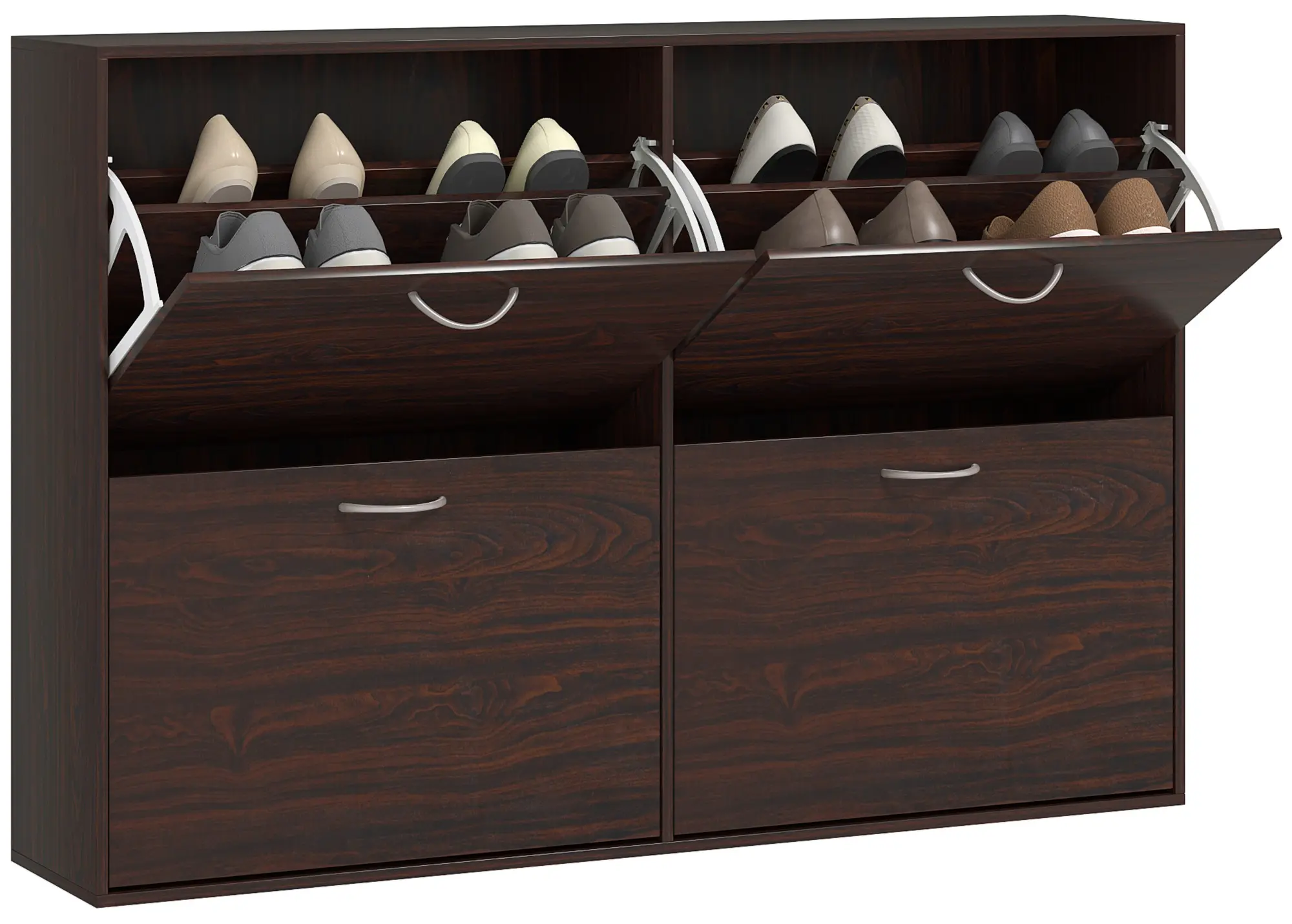 Тумба для обуви Homcom 837-004BN (Brown) - 5