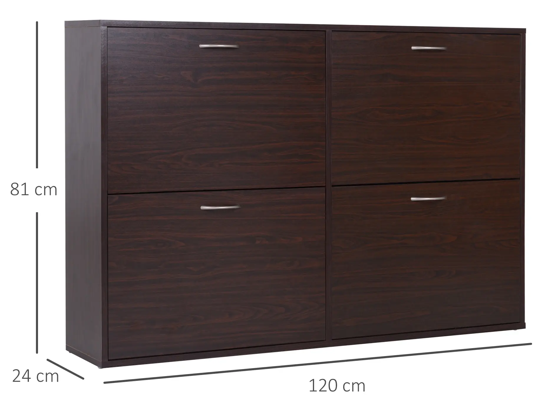 Тумба для обуви Homcom 837-004BN (Brown) - 8