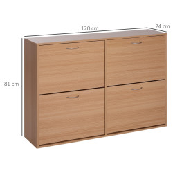Tumba pentru incaltaminte Homcom 837-004ND (Natural) Thumb