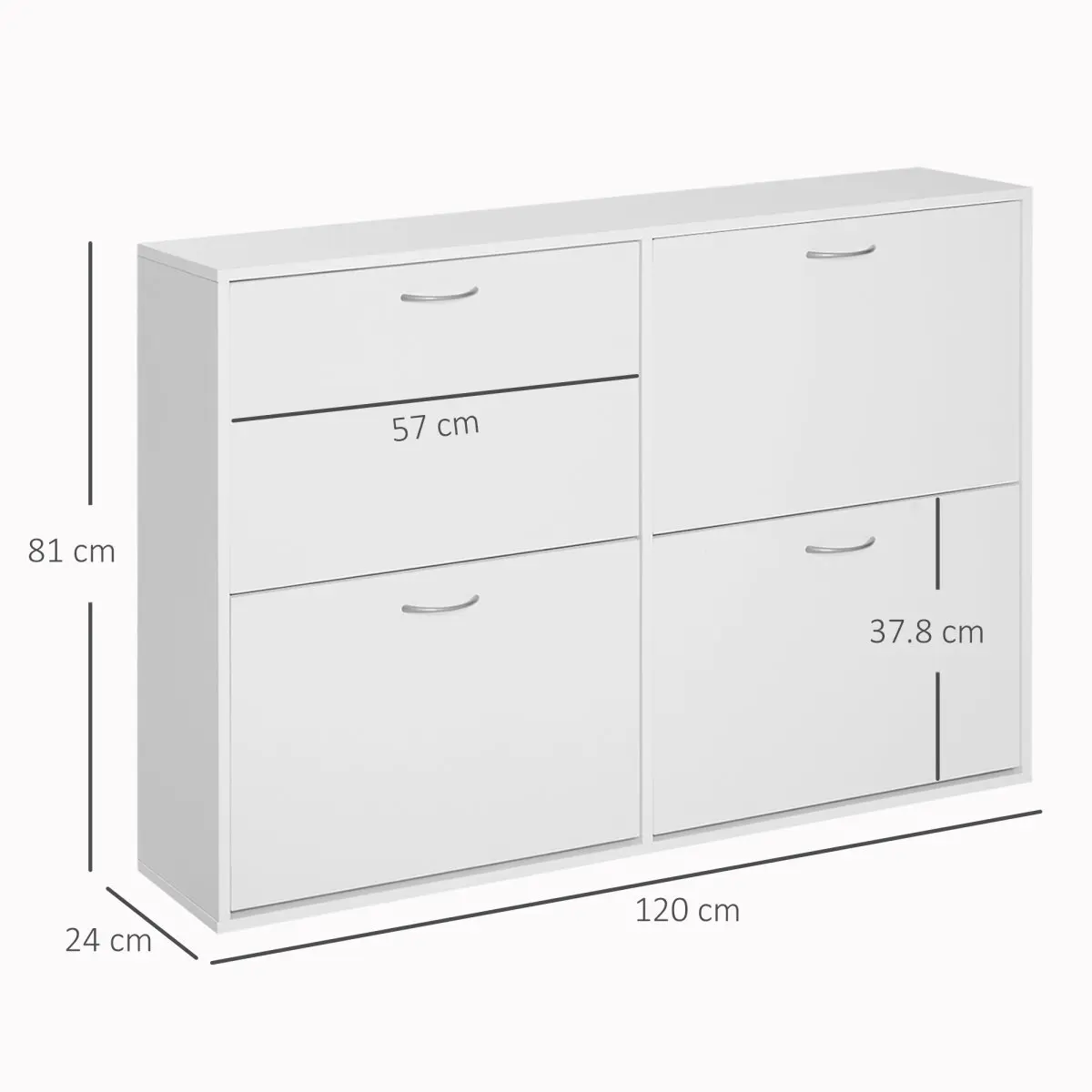 Тумба для обуви Homcom 837-004WT (White) - 7