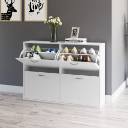 Тумба для обуви Homcom 837-004WT (White) Thumb