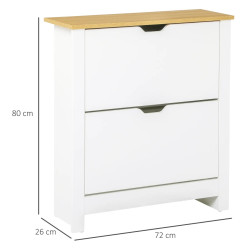 Тумба для обуви Homcom 837-062WT (White) Thumb