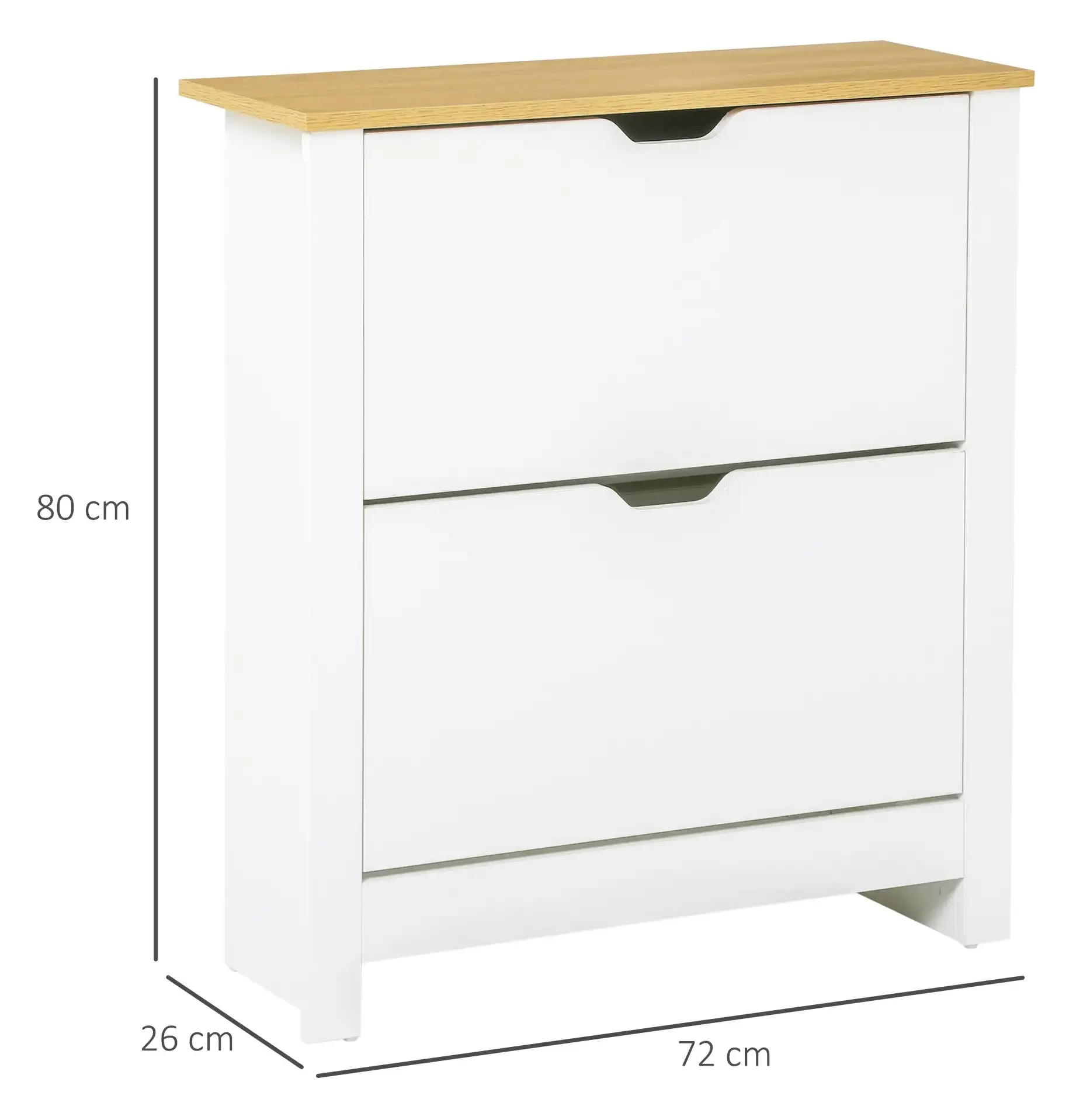 Тумба для обуви Homcom 837-062WT (White) - 4