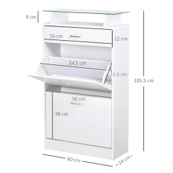 Pantofar Homcom 837-069WT (White/Glass) Thumb