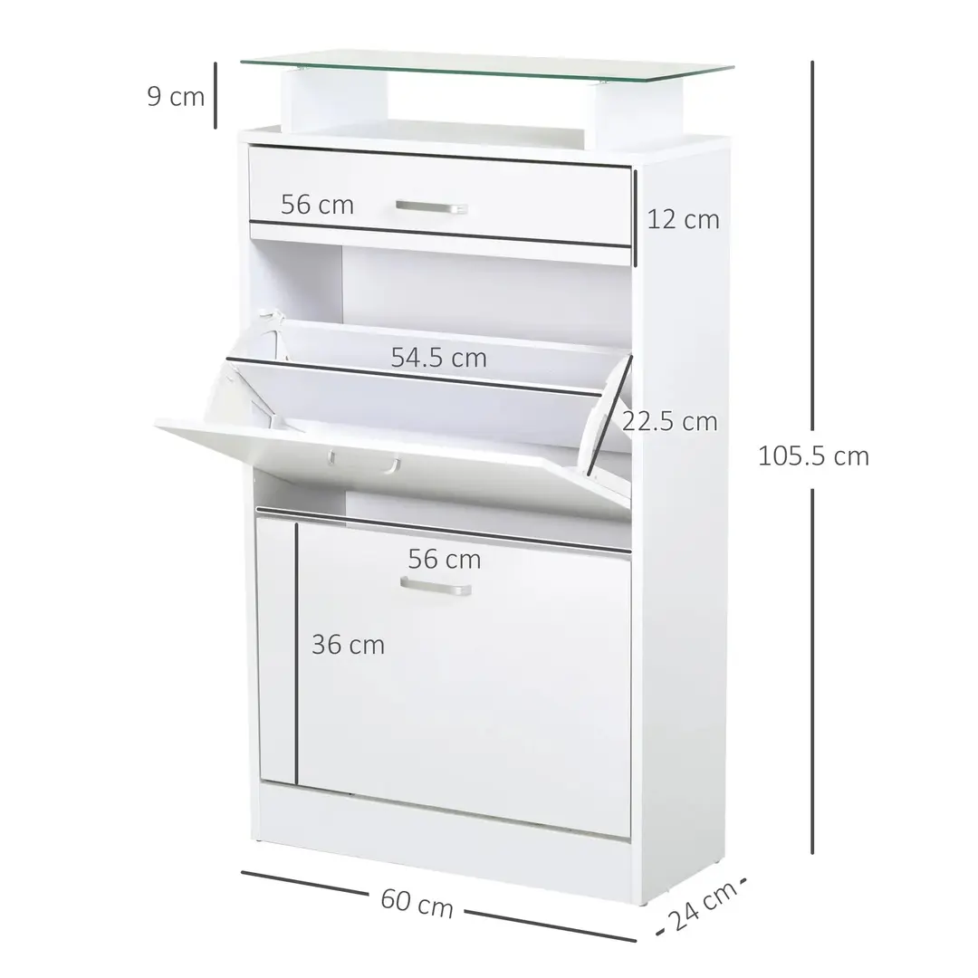 Pantofar Homcom 837-069WT (White/Glass) - 4