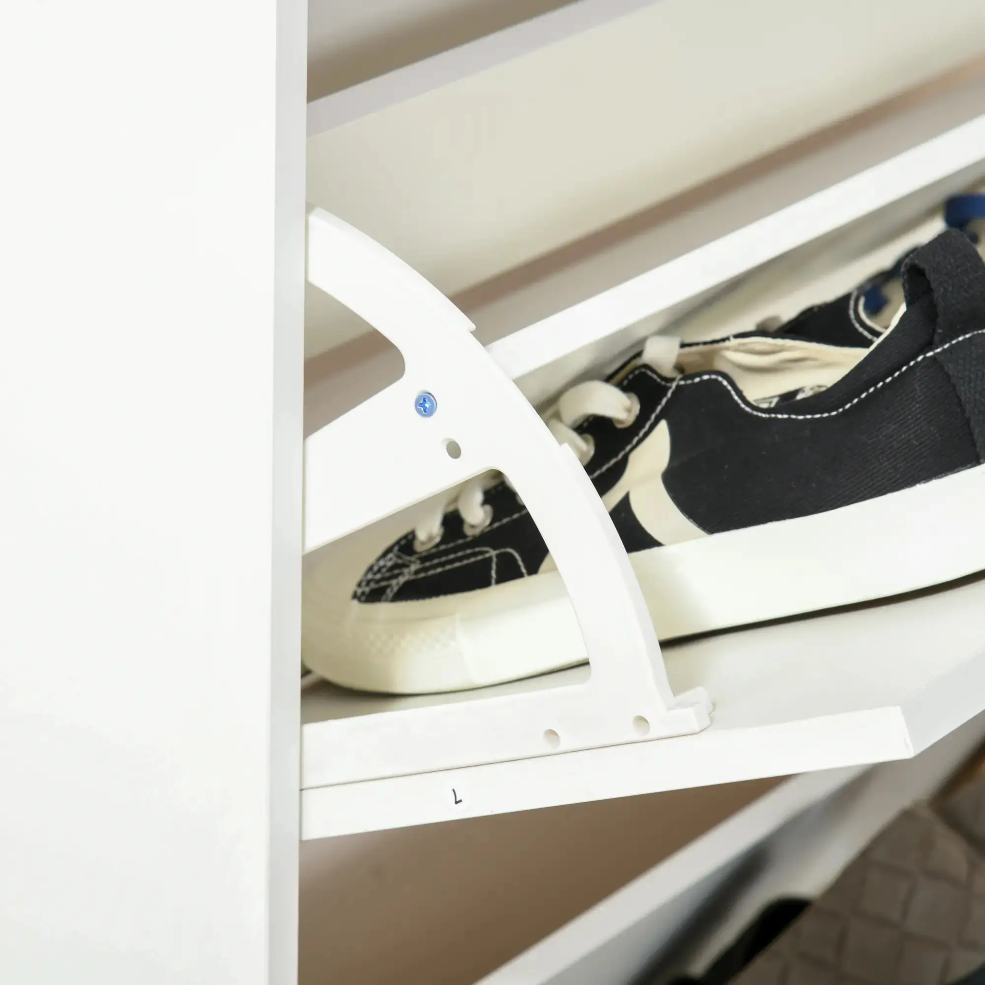 Тумба для обуви Homcom 837-164WT (White Gloss) - 9