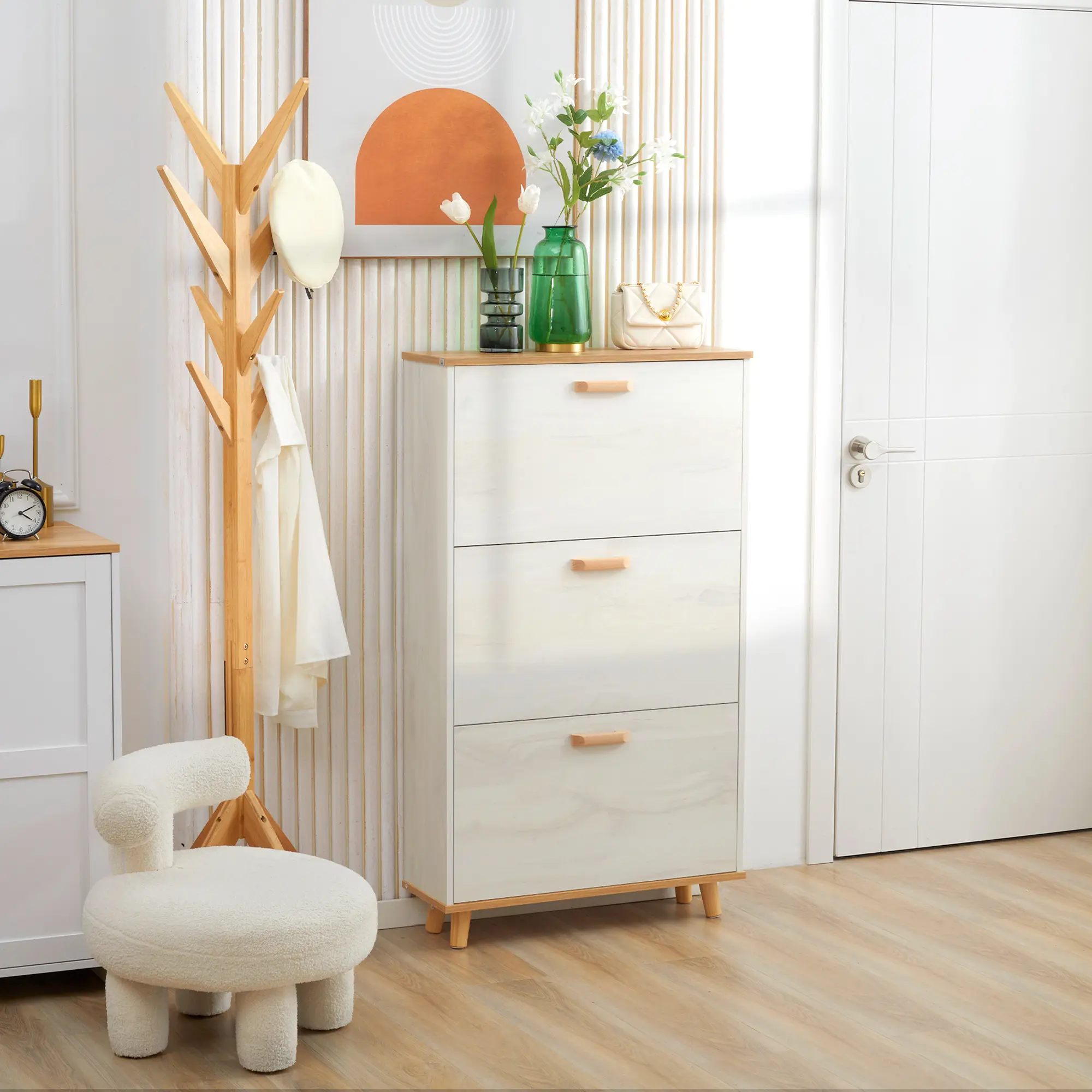 Tumba pentru incaltaminte Homcom 837-243 (White) - 6
