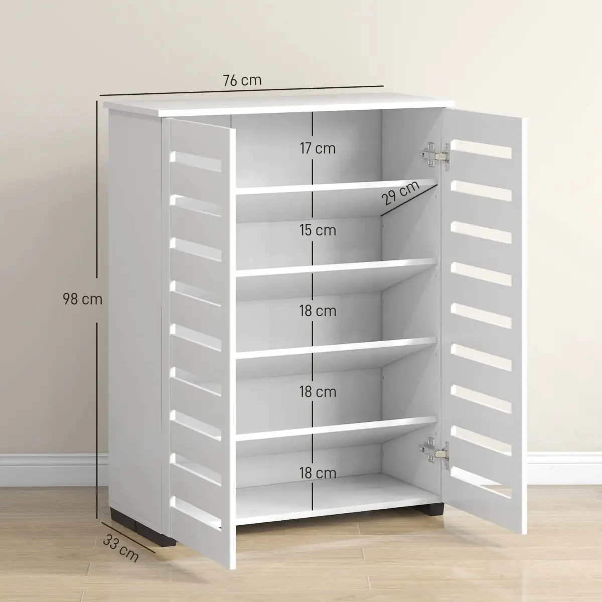 Тумба для обуви Homcom 837-260V80WT (White) - 4