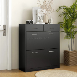 Тумба для обуви Homcom 837-327V80BK (Black)