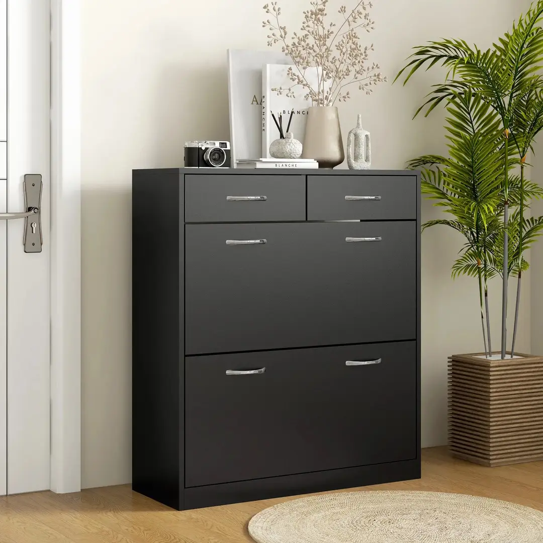 Тумба для обуви Homcom 837-327V80BK (Black)