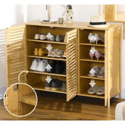 Tumba pentru incaltaminte Homcom 837-366V00ND (Natural) Thumb