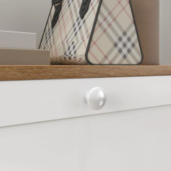 Тумба для обуви Homcom 837-409V00WT (White/Oak) Thumb