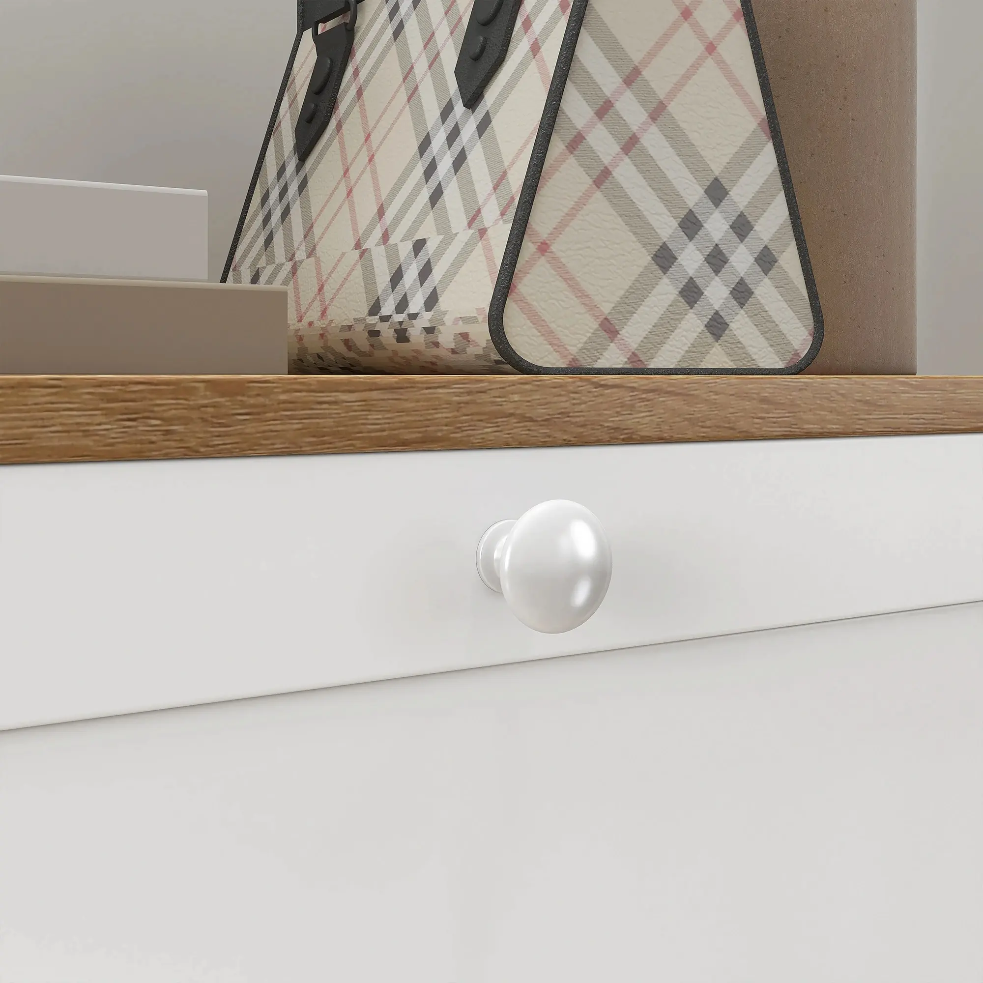 Тумба для обуви Homcom 837-409V00WT (White/Oak) - 4
