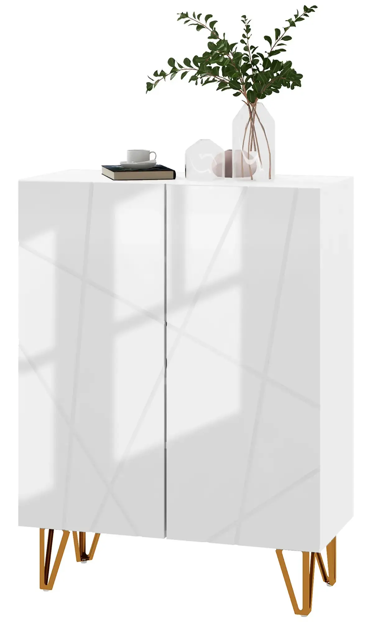 Тумба для обуви Homcom 837-469V80WT (White Gloss) - 2